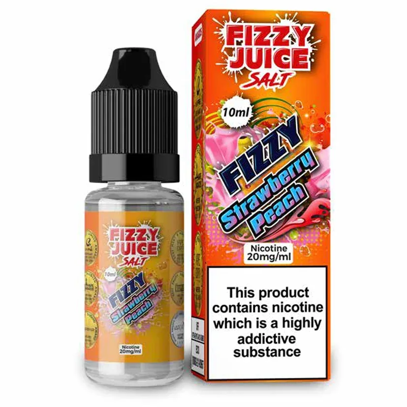 Fizzy Juice Strawberry Peach 10ml Nic Salt - Image 2