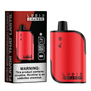 Lucid Charge Sour Strawberry Punch Disposable Vape | 7000 Puffs