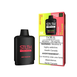 Juicy Peach Ice and White Grape Ice STLTH Switch Pod
