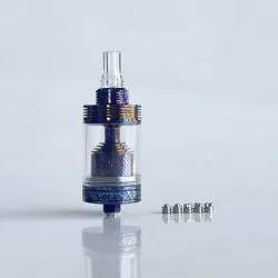 Rekavape Four One Five 415V2 415 V2 Style MTL RTA Atomizer - Titanium Damascus, 4ml, 22mm, Diameter