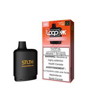 Orange Sparkle Ice STLTH Loop 9K Pod