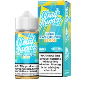 Buy Cloud Nurdz Blue Raspberry Lemon Iced 100ml Vape Juice Online