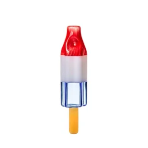 BigFun Pipesicle Glass Hand Pipe – 6-Inch Bomb Pop Popsicle Design