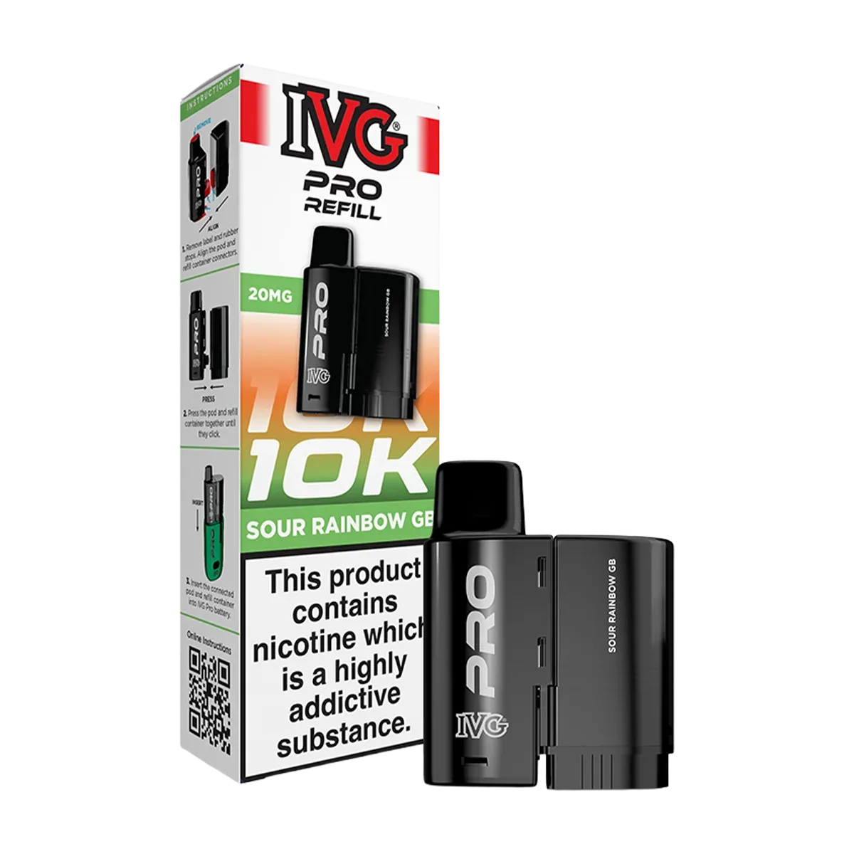 Sour Rainbow GB IVG Pro 12 Refill Pack