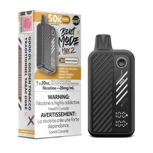 Good Ol’ Golden Tobacco Flavour Beast Mode Max 2 – Disposable Vape