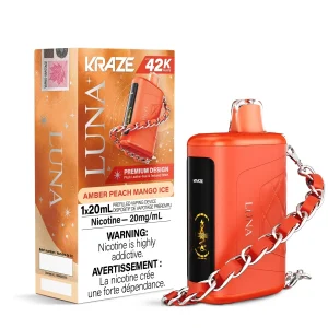 Amber Peach Mango Ice Kraze Luna Disposable