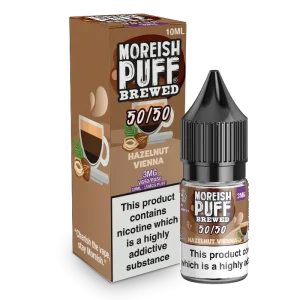 Moreish Puff Brewed 50/50: Hazelnut Vienna 10ml E-Liquid