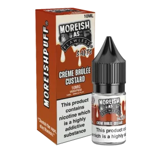Moreish As Flawless Crème Brûlée Custard 10ml Nic Salt