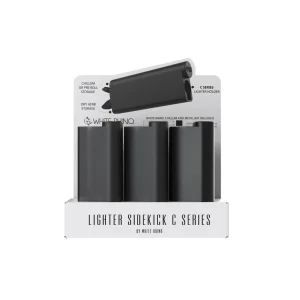 White Rhino Lighter Sidekick C Series Solid Black (12 Count Display)