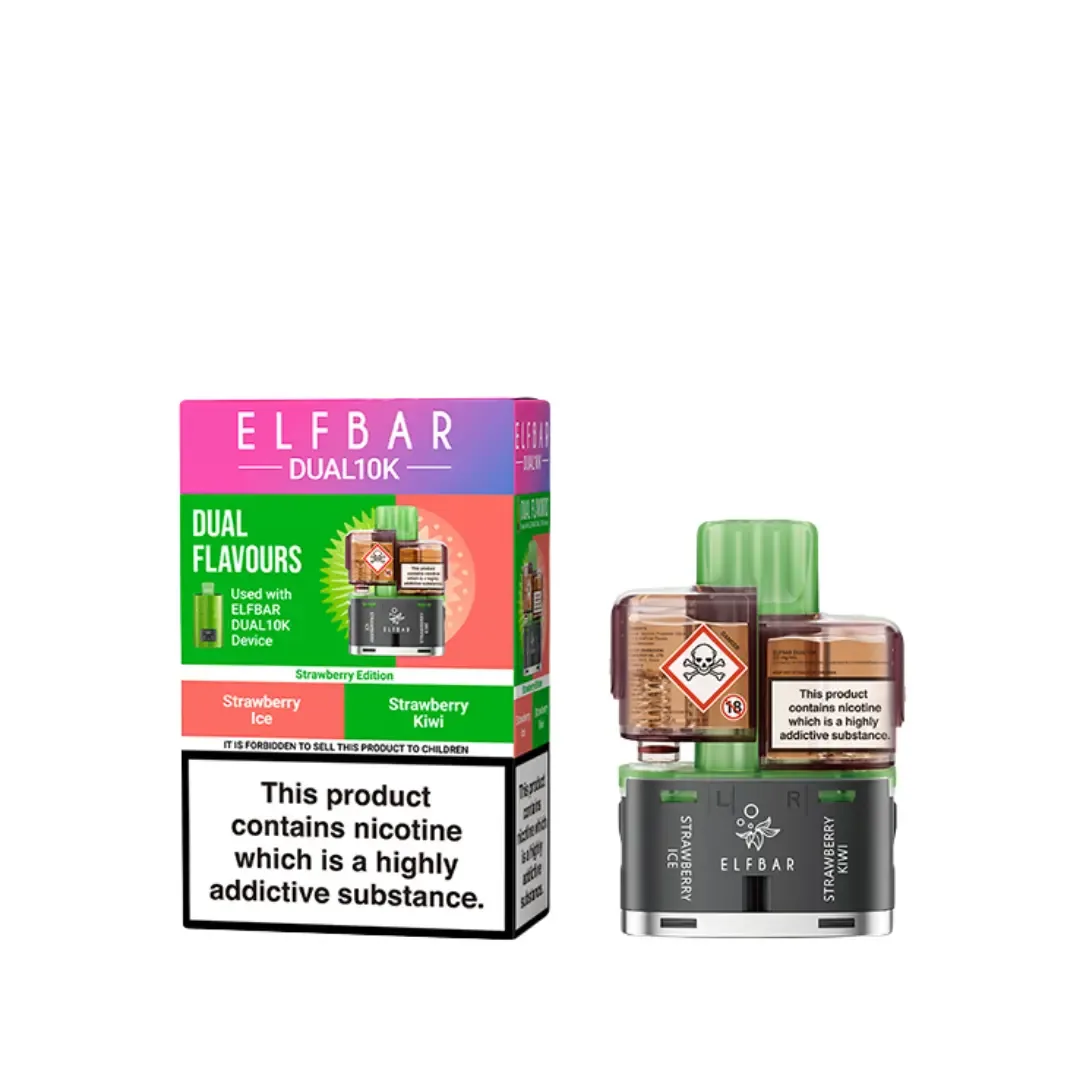 Elf Bar Dual 10K Strawberry Edition Refill Pods