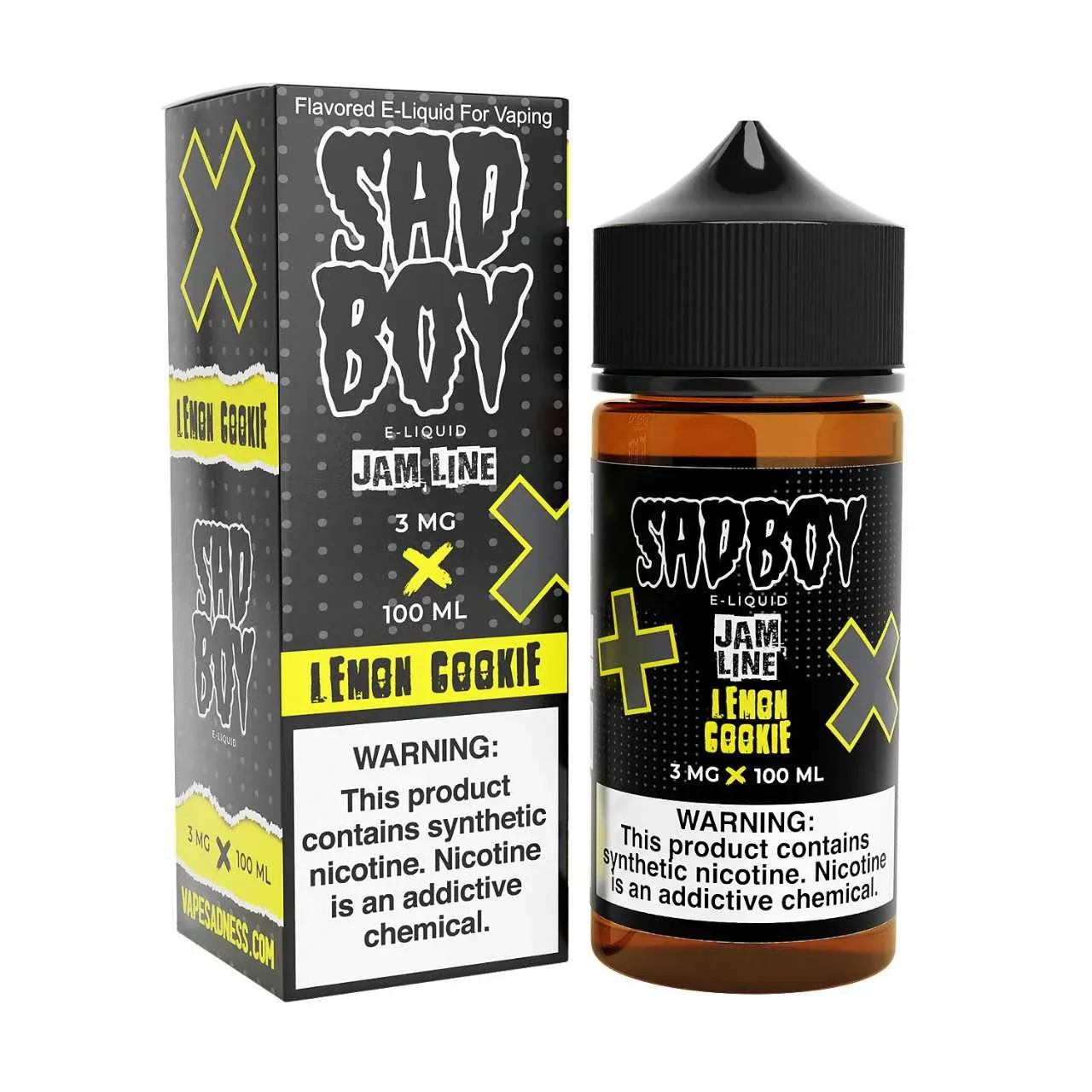 SadBoy JamLine Lemon Jam Synthetic Nicotine 100ml E-Juice