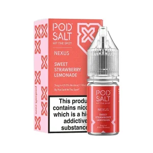 Pod Salt Nexus Sweet Strawberry Lemonade 10ml Nic Salt