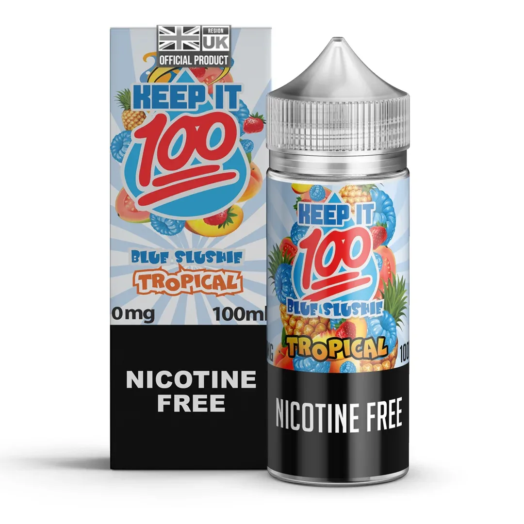 Keep It 100 Blue Slushy Tropical 100ml Shortfill