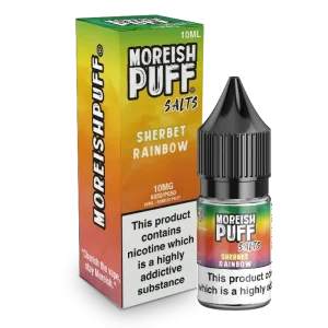 Moreish Puff Sherbet Rainbow 10ml Nic Salt