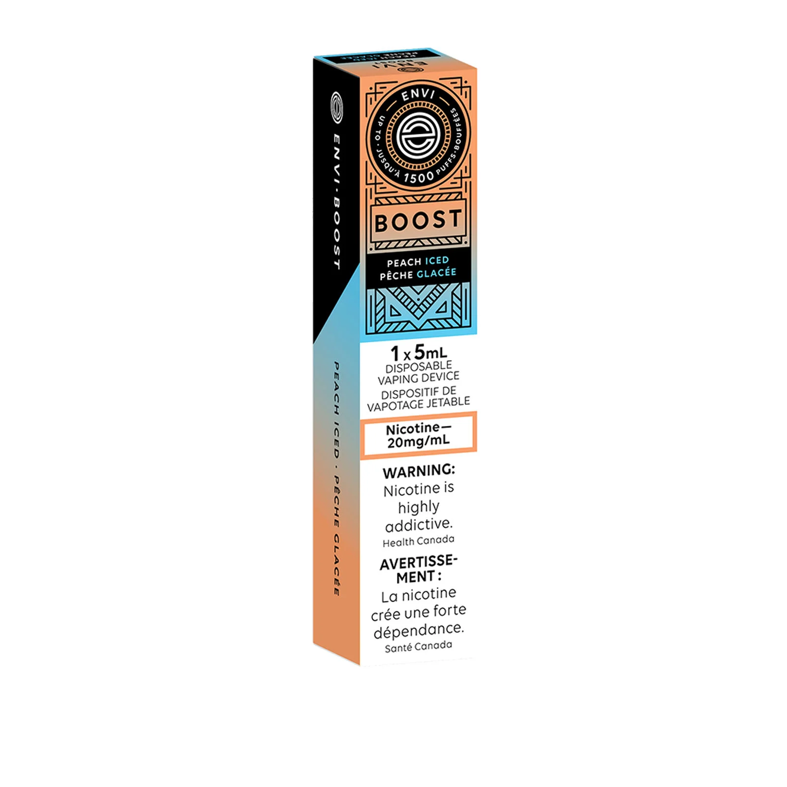 Peach Iced ENVI Boost – Disposable Vape - Image 2