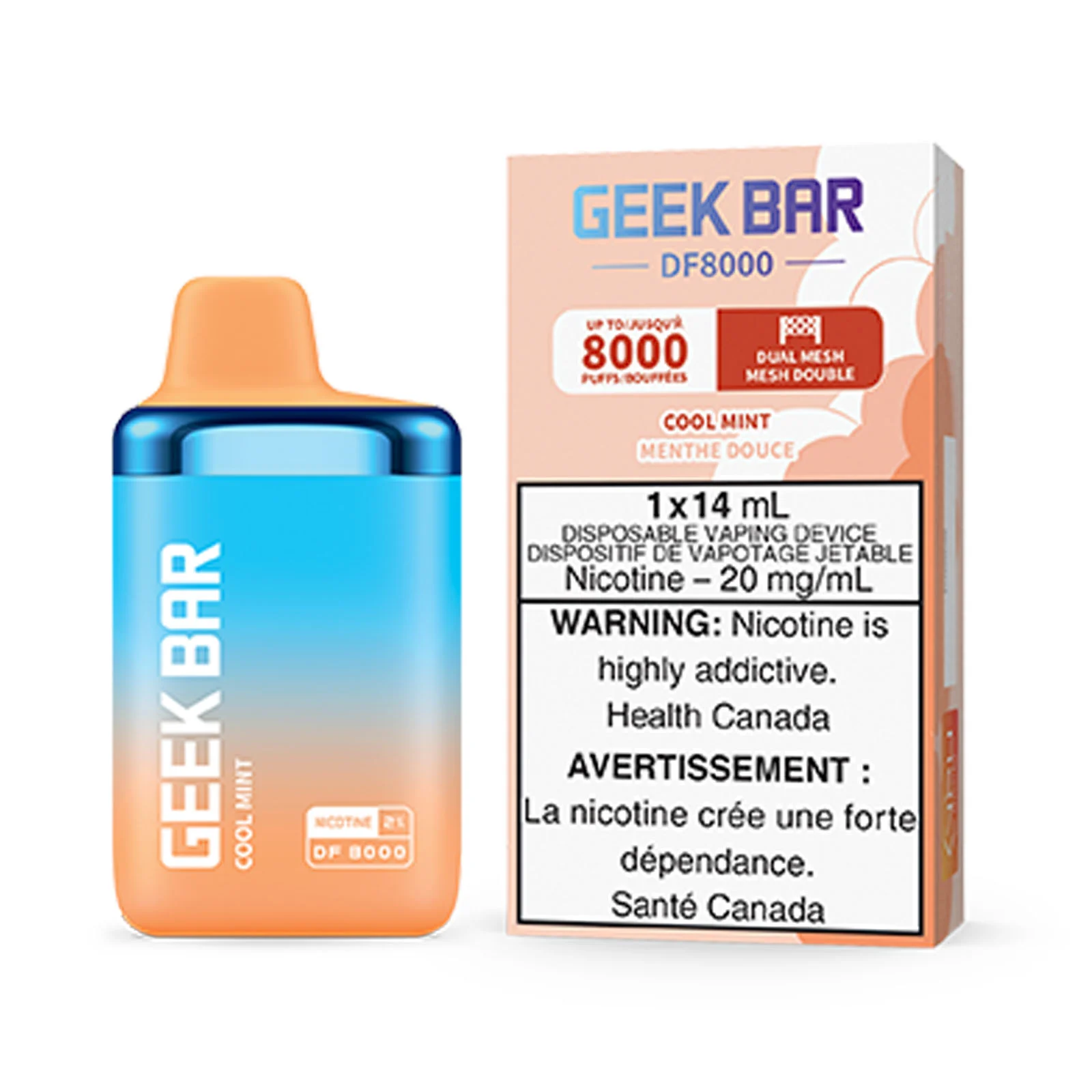 Cool Mint Geek Bar DF8000 – Disposable Vape