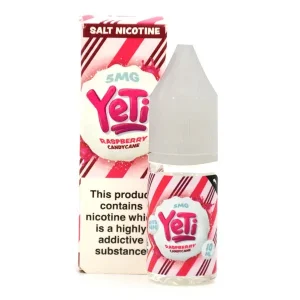 Yeti Raspberry Candy Cane 10ml Nic Salt