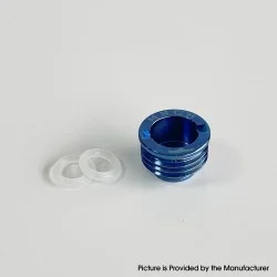 Rekavape Monarchy Style Replacement Flush Nut 510 Drip Tip Adapter for Billet / BB Box Mod - Blue, Titanium
