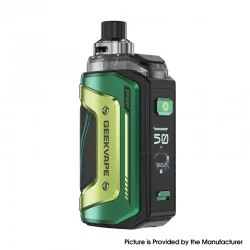 [Ships from Bonded Warehouse] Authentic GeekVape Aegis Hero 5 50W Pod Mod Kit - Vibe Green, VW 5~50W, 2000mAh, 6.5ml, 0.2ohm