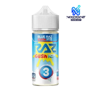Blue Razz Gush Ice RAZ X POD JUICE Nixodine 100ml GUSH ICE EDITION
