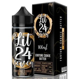 Lit 24 Seven Cookie Butter 100ml Shortfill (Short Date / Out of Date)