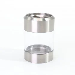 SXK Replacement Combi Tank Tube for SXK VAPE SYSTEM BY-KA V.11 V11 Style RTA Atomizer - Silver, SS + PC