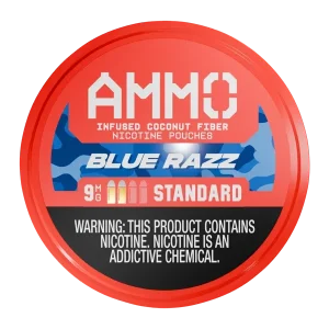 Blue Razz AMMO Nicotine Pouches