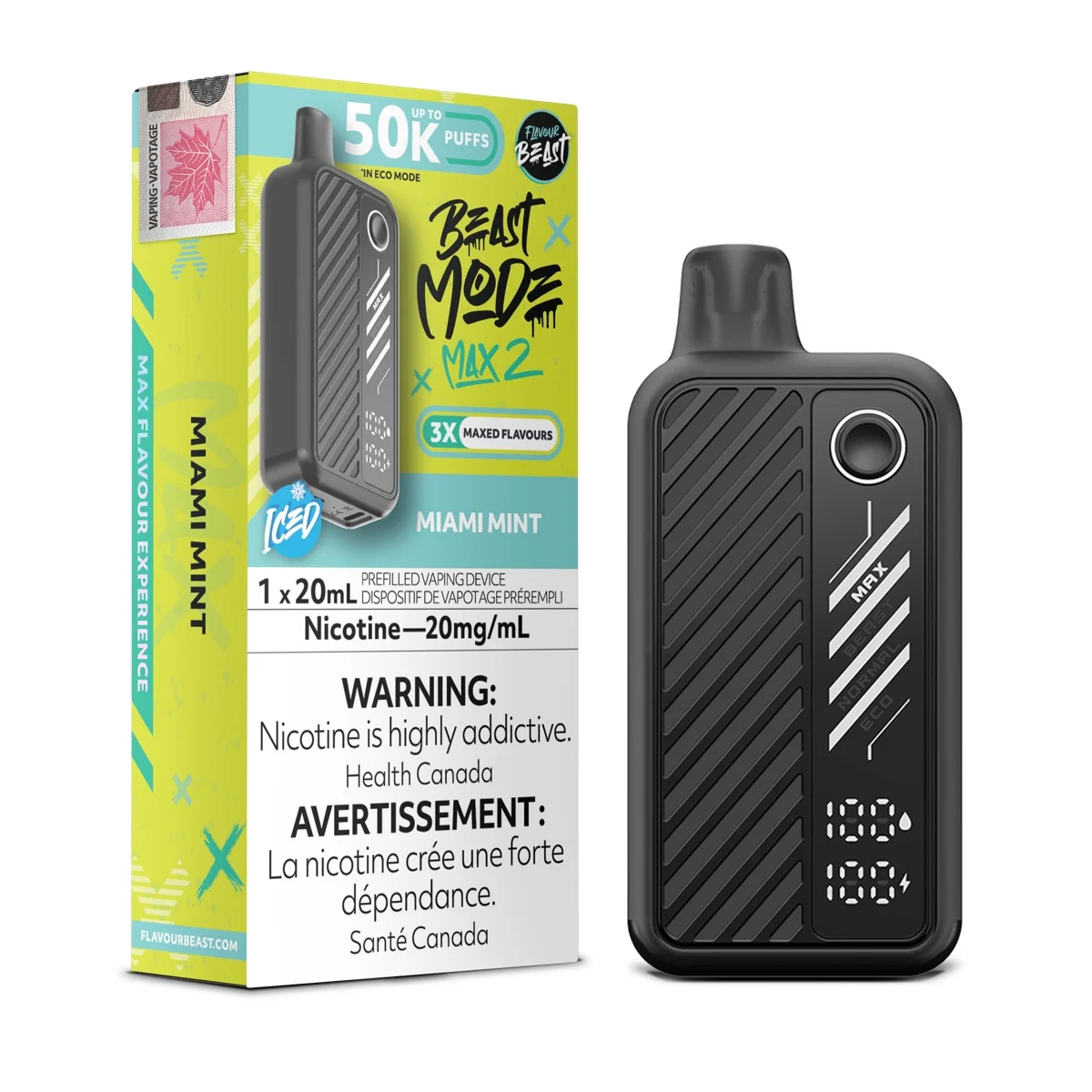 Miami Mint Flavour Beast Mode Max 2 – Disposable Vape