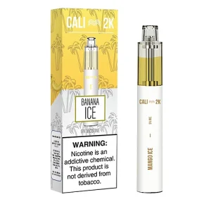 Banana Ice (Frozen Banana) Disposable Pod (2000 Puffs) by Cali Bars 2K - Ejuice Store