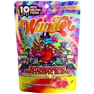 Wunder Entheogenic Nootropic Blend Ultra High Potency Mushroom Gummies 7500mg