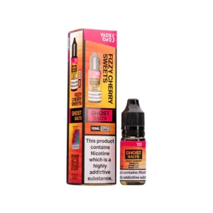 Vapes Bars Ghost Fizzy Cherry Sweets 10ml Nic Salt E-liquid
