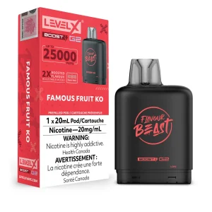 Famous Fruit KO Flavour Beast Boost G2 – Level X Pod