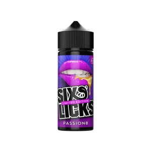 Six Licks Passion8 100ml Shortfill E-liquid