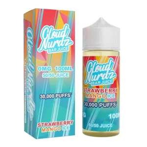 Cloud Nurdz Strawberry Mango Ice 100ml Shortfill