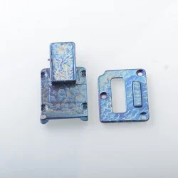 Authentic MK MODS Toxic Titanium Inner Set for BB / Billet - Light Blue, Square Button