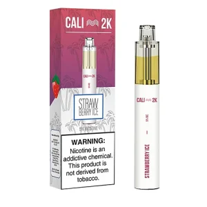 Strawberry Ice (Frozen Strawberry) Disposable Pod (2000 Puffs) by Cali Bars 2K - Ejuice Store