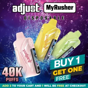 Adjust MyRusher Disposable (40000 Puffs) - Buy 1 Get 1 Free