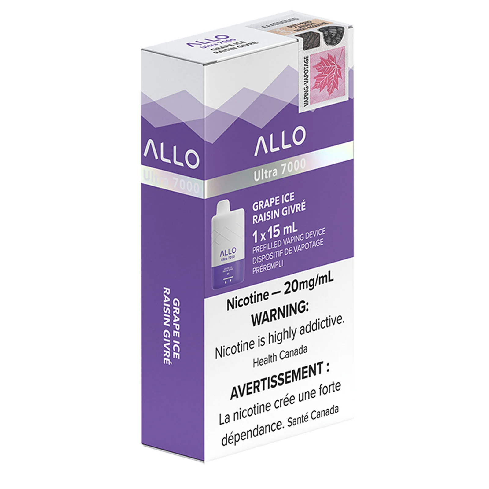 Grape Ice ALLO Ultra 7000 – Disposable Vape - Image 2