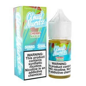 Cloud Nurdz Salts Iced Cherry Apple Synthetic Nicotine 30ml E-Juice