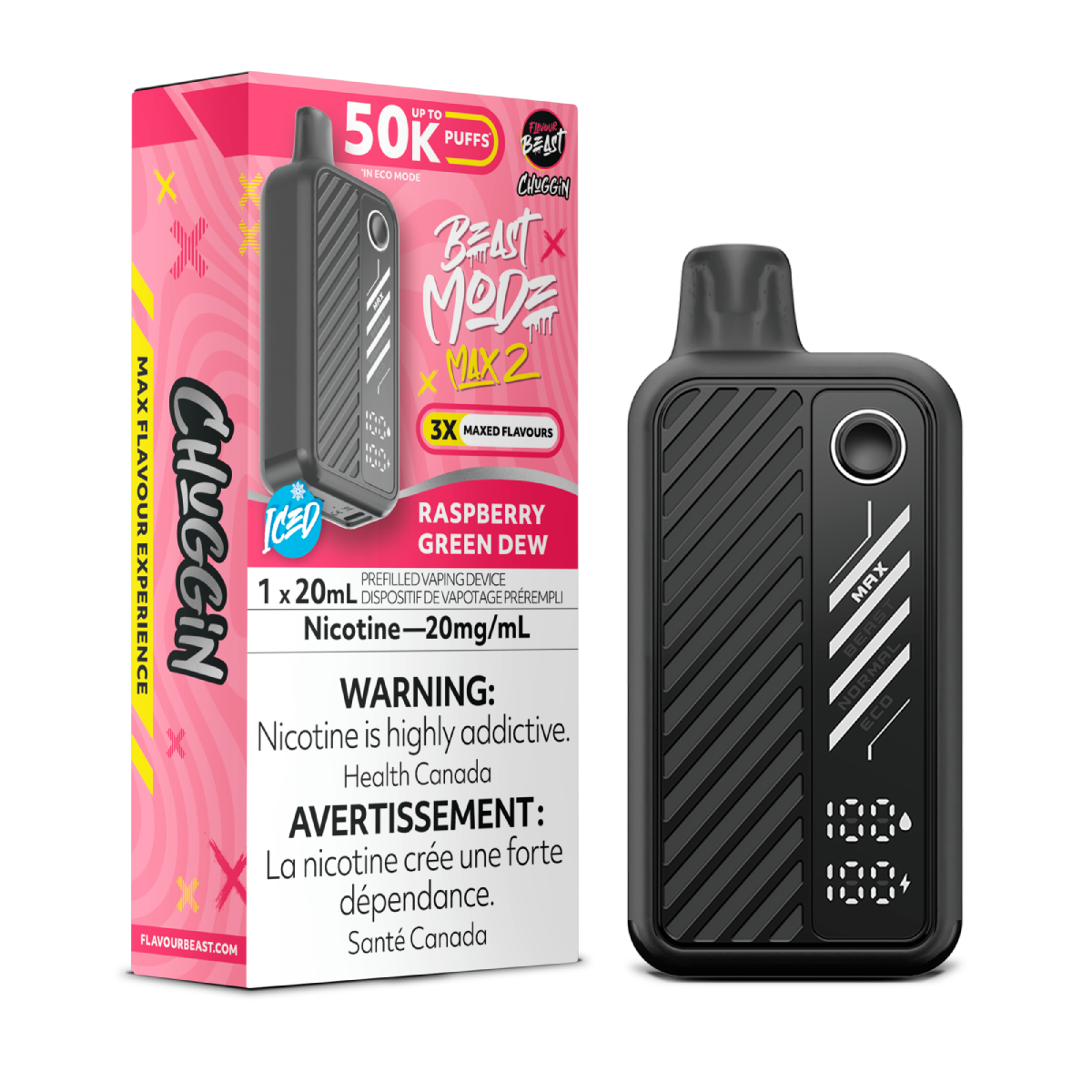 Raspberry Green Dew Beast Mode Max 2 – Disposable Vape