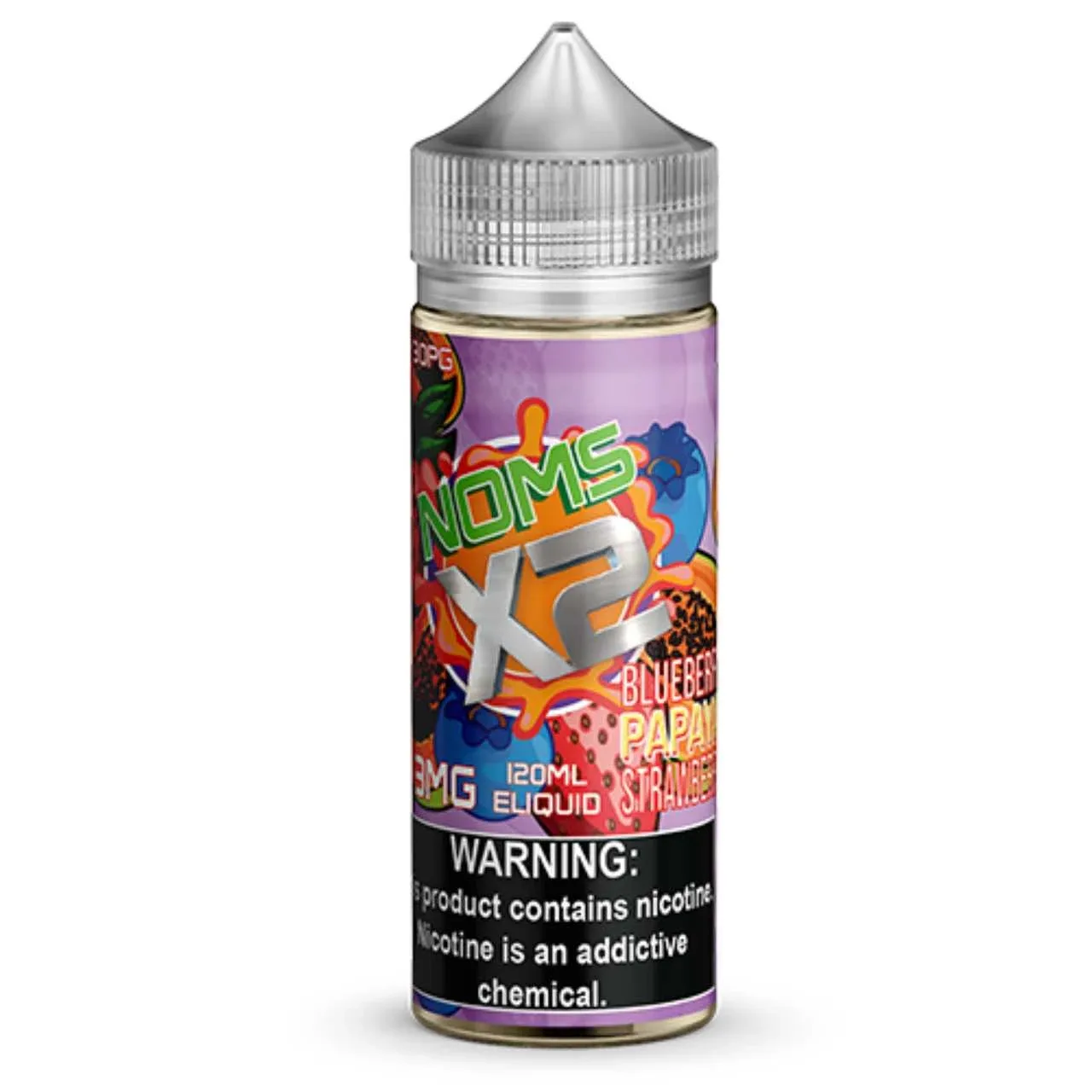 Noms X2 Blueberry Papaya Strawberry 120ml E-Juice