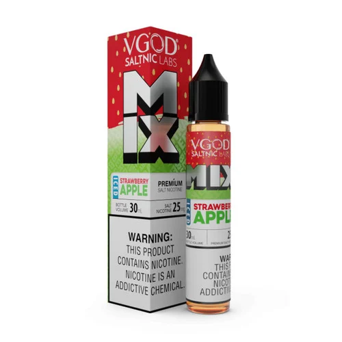 VGOD Iced Strawberry Apple Mix SaltNic 30ml Salt E-Juice - Image 2