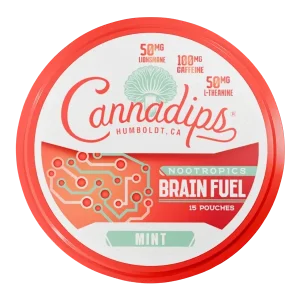 Mint CANNADIPS Brain Fuel Pouches