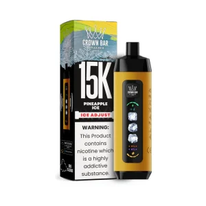 Al Fakher Crown Bar Ice Adjust Disposable (15000 Puffs)