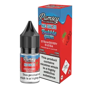 Ramsey E-Liquids Bubblegum Strawberry Bubba 10ml Nic Salt
