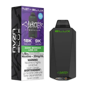 Dark Berries Lime Ice NVZN Elux Cyberover 18K – Disposable Vape