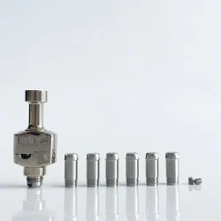 Rekavape Wick'd Bridg'D Alpha Style RBA Bridge for Billet / Boro Mod - Silver, Titanium, Air Pin 1.2, 2, 2.5, 3, 3.5, 4, 4.5mm