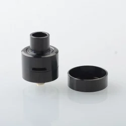 M-Atty Style RDA Rebuildable Dripping Atomizer w/ BF Pin - Black, Stainless Steel, 22mm Diameter