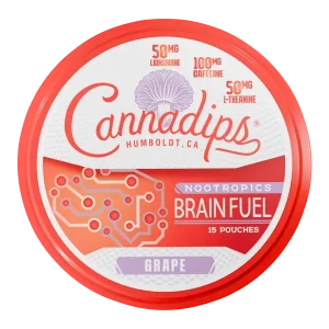 Grape CANNADIPS Brain Fuel Pouches