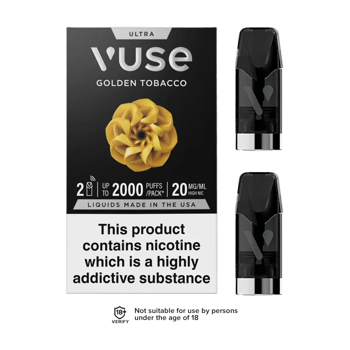 Golden Tobacco Vuse Ultra Smart Pod